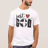 JUST GODシンプル心のこもった信仰 Tシャツ (正面)