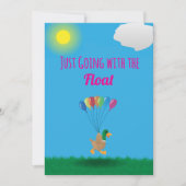 Just going with the Float Invitation 招待状 (正面)