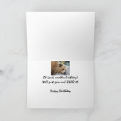 Just Grin and Bear itおもしろい誕生日ベア カード (内部)