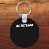 Just Halts Maul口を閉じるおもしろい諺 キーホルダー (正面)