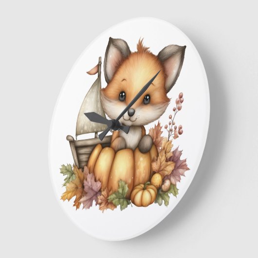 Just hanging around, Pumpkins ラージ壁時計 (傾斜)