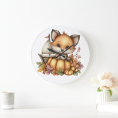 Just hanging around, Pumpkins ラージ壁時計 (ホーム)