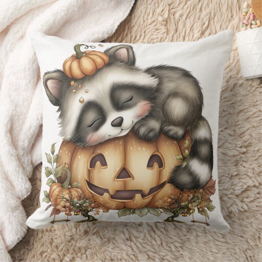 Just hanging around, Sleepy Racoon クッション (ブランケット)