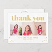 Just Happy Editable Colorありがとうはがき ポストカード (正面/裏面)