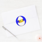 "Just Hatched"スタンプ ラウンドシール (封筒)