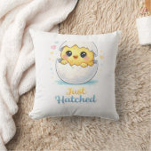 Just Hatched Cute Baby throw pillow クッション (ブランケット)