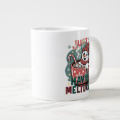 Just Havin' a Meltdown - Christmas Snowman ジャンボコーヒーマグカップ (正面右)