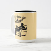 Just Here for Kickoff ツートーンマグカップ (正面左)