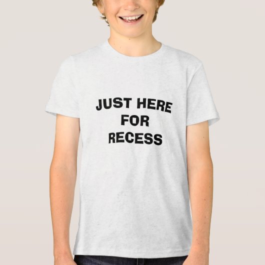 JUST HERE   FOR   RECESS トライブレンドＴシャツ (正面)