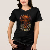 "Just Here for the Beer" Demon Art トライブレンドＴシャツ (正面)