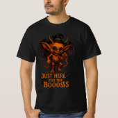 Just Here for the Boooss Halloween Demon Tシャツ (正面)