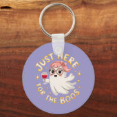 Just Here for the Boos – 面白いハロウィーン幽霊 キーホルダー (裏面)