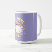 Just Here for the Boos – 面白いハロウィーン幽霊 コーヒーマグカップ (正面右)