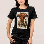 Just Here for the Booss Halloween Demon トライブレンドＴシャツ (正面)