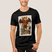 Just Here for the Booss Halloween Demon トライブレンドＴシャツ (正面)