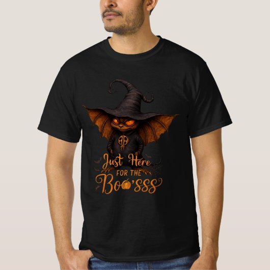 Just Here for the Boo'sss Goblin Design Tシャツ (正面)
