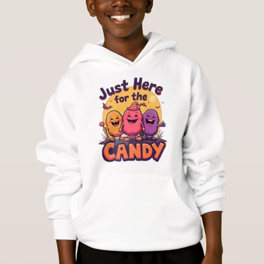 Just Here for the Candy – Funny Halloween Quote De (正面)