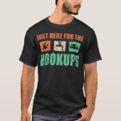 Just Here For The Hookups Motorhome Camping Rv Tシャツ (正面)