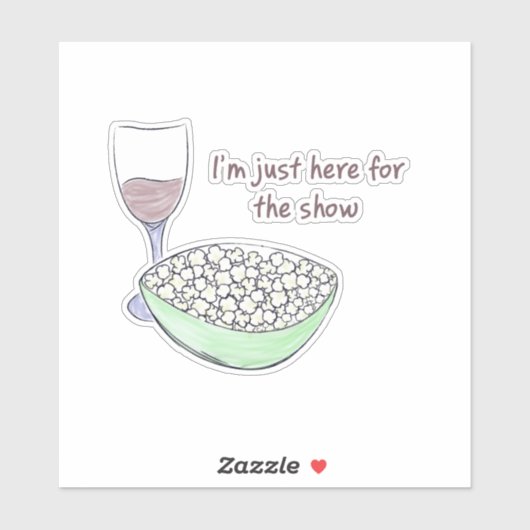 Just Here For The Show – ステッカー シール (シート)