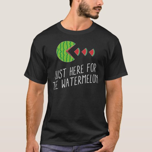 Just Here For The Watermelon Summer Watermelon Ess Tシャツ (正面)