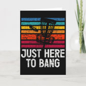 Just Here To Bang Disc Golf Player  カード (正面)