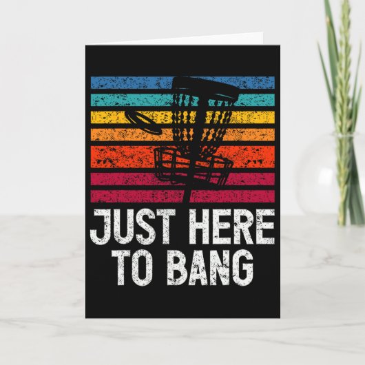 Just Here To Bang Disc Golf Player  カード (正面)