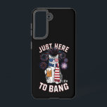Just Here To Bang USAフラッグビール猫好き7月4日 Samsung Galaxy S21ケース<br><div class="desc">Just Here To Bang USAフラッグビール猫好き7月4日</div>