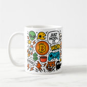 Just Hodl It コーヒーマグカップ (左)