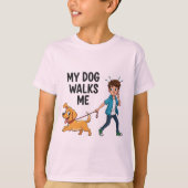 Just Hold the Leash - T-shirt design  Tシャツ (正面)