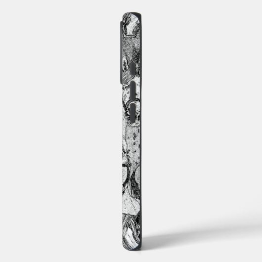 just horses black white Case-Mate iPhoneケース (裏面 / 左)