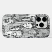 just horses black white Case-Mate iPhoneケース (裏面 (横))