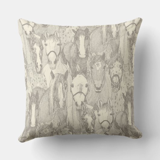 just horses natural pearl クッション (裏面)