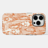 just horses orange half pearl Case-Mate iPhoneケース (裏面 (横))
