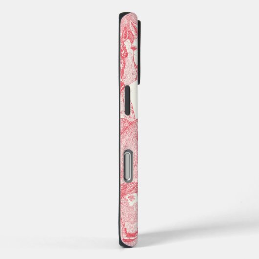 just horses rose pink half pearl Case-Mate iPhoneケース (裏面 / 右)