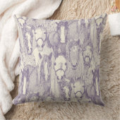 just horses violet pearl クッション (ブランケット)
