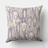 just horses violet pearl クッション (裏面)