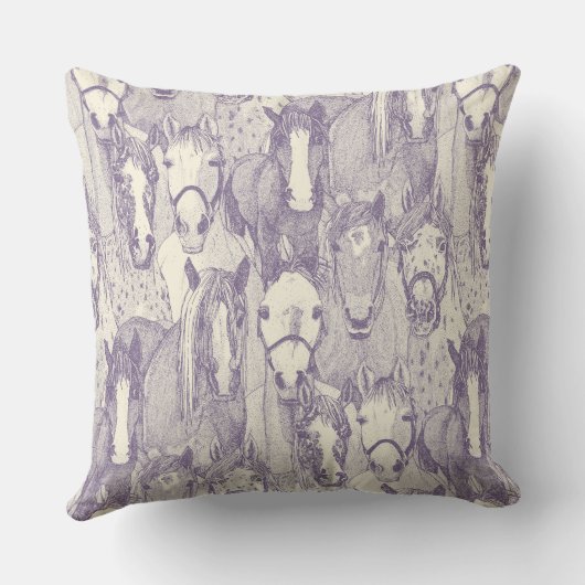 just horses violet pearl クッション (裏面)