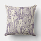 just horses violet pearl クッション (正面)