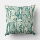 just horses viridian pearl クッション (裏面)