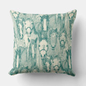 just horses viridian pearl クッション (正面)