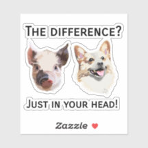 Just in your head- Tierschutz Aufkleber