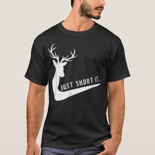 Just It Funny Deer Hunting Xmas - ハンターズ Tシャツ (正面)