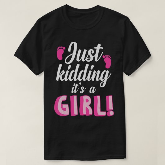 Just Jerugh It's a Boy - Girl Gender Reveal パーティー Tシャツ (デザイン正面)