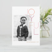 Just Joyful Holiday Photo Card 招待状 (スタンド正面)