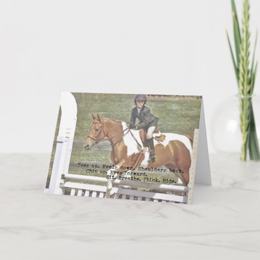 JUST JUMP Greeting Card サンキューカード (正面)