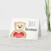 "Just Just Bigh Hug Water Color Card カード (正面)