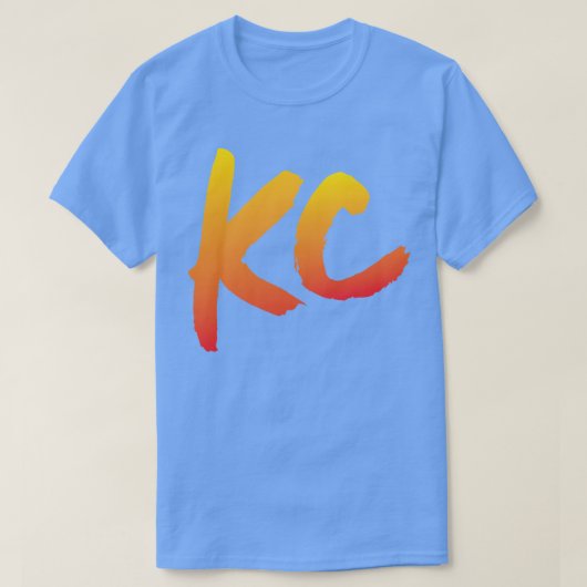 Just KC red fade Tシャツ (デザイン正面)