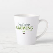Just Keep Growing Plant Lover– Gardening & Nature カフェラテマグ (右)