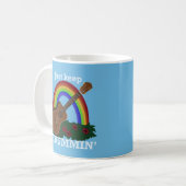 Just Keep Strummin’ Ukulele Rainbow Hawaiian コーヒーマグカップ (正面左)