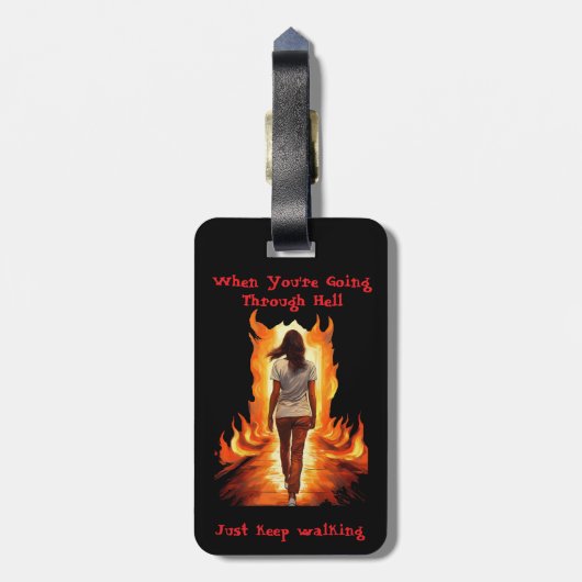 Just Keep Walking  ラゲッジタグ (裏面縦)